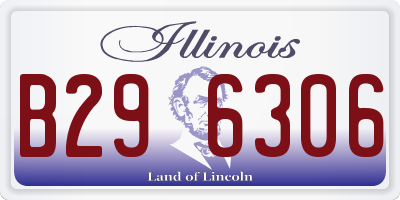 IL license plate B296306