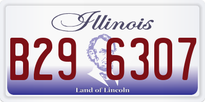IL license plate B296307