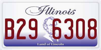 IL license plate B296308
