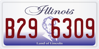 IL license plate B296309