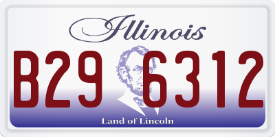 IL license plate B296312