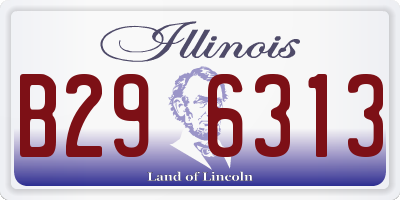 IL license plate B296313