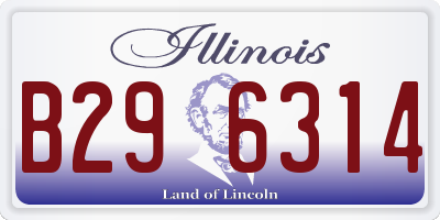IL license plate B296314