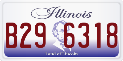 IL license plate B296318