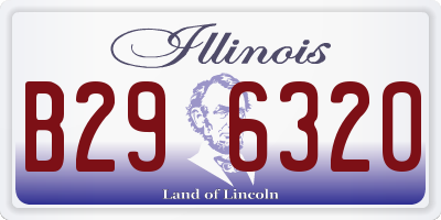 IL license plate B296320