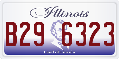 IL license plate B296323