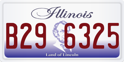 IL license plate B296325
