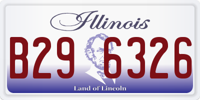 IL license plate B296326