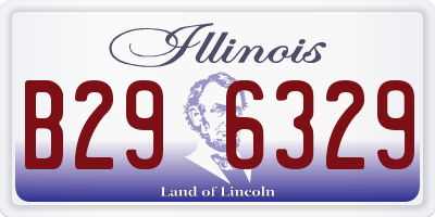 IL license plate B296329