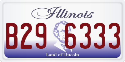 IL license plate B296333