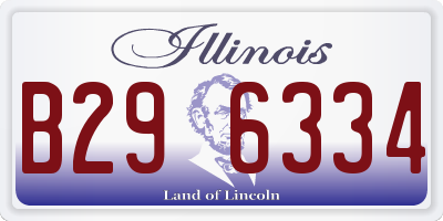 IL license plate B296334