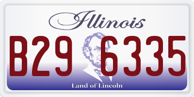 IL license plate B296335