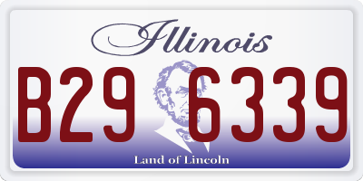 IL license plate B296339
