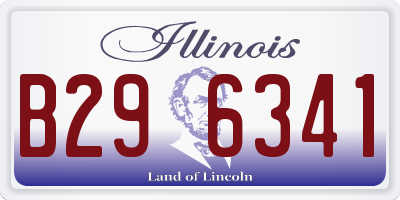 IL license plate B296341