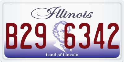 IL license plate B296342