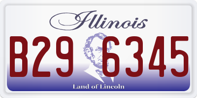 IL license plate B296345