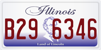 IL license plate B296346