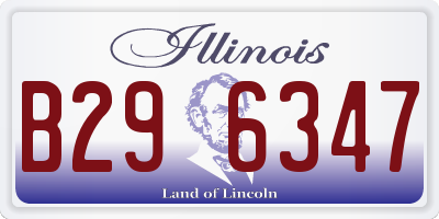IL license plate B296347