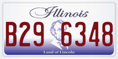 IL license plate B296348
