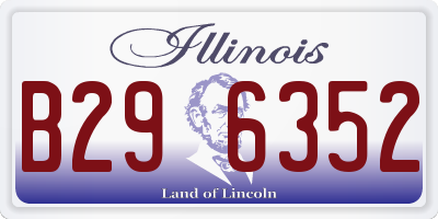 IL license plate B296352