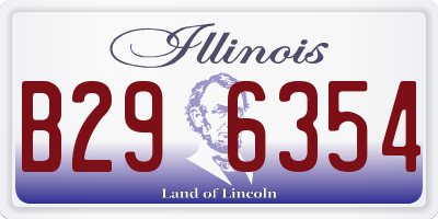 IL license plate B296354