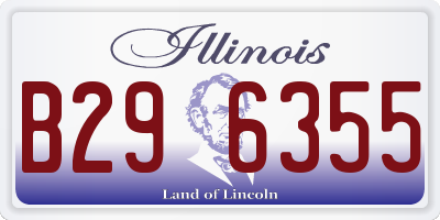 IL license plate B296355