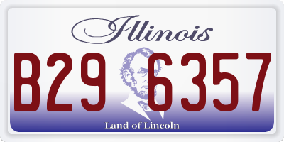 IL license plate B296357