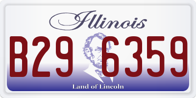 IL license plate B296359