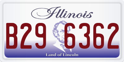 IL license plate B296362