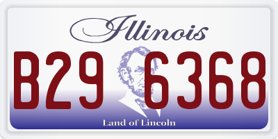 IL license plate B296368
