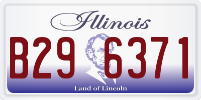IL license plate B296371