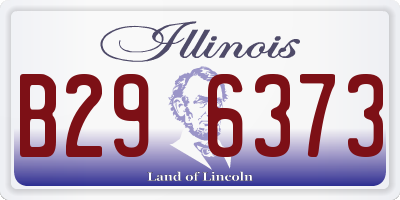IL license plate B296373