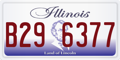 IL license plate B296377