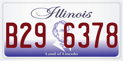 IL license plate B296378