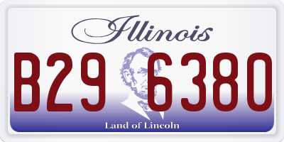 IL license plate B296380