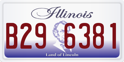 IL license plate B296381