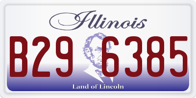 IL license plate B296385