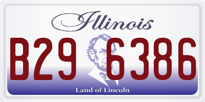 IL license plate B296386