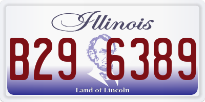 IL license plate B296389
