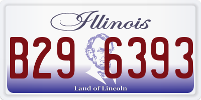 IL license plate B296393