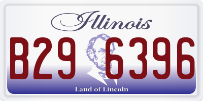 IL license plate B296396