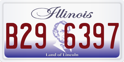 IL license plate B296397