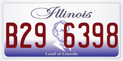 IL license plate B296398