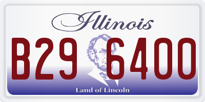 IL license plate B296400
