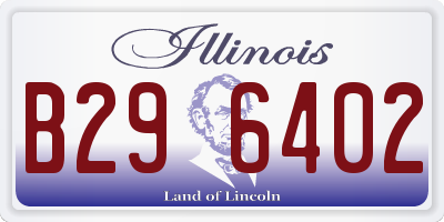 IL license plate B296402