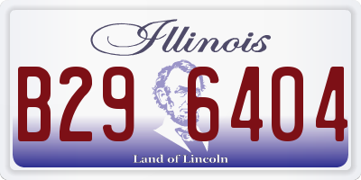 IL license plate B296404