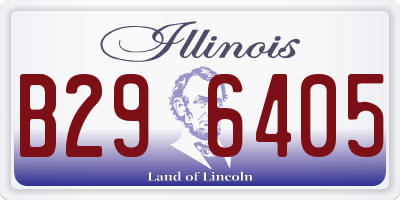 IL license plate B296405