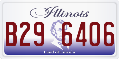 IL license plate B296406