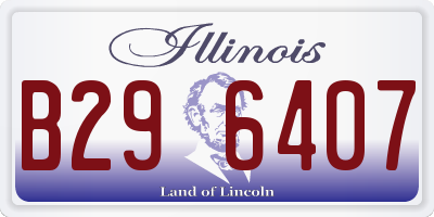 IL license plate B296407