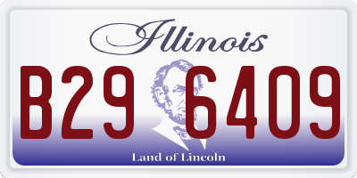IL license plate B296409